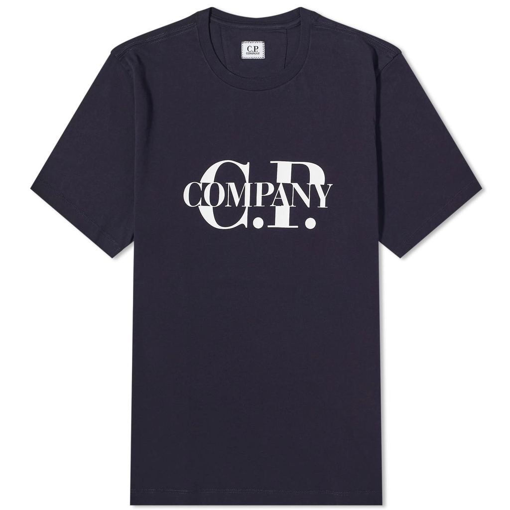 CP Company Men's Logo T-Shirt Total Eclipse